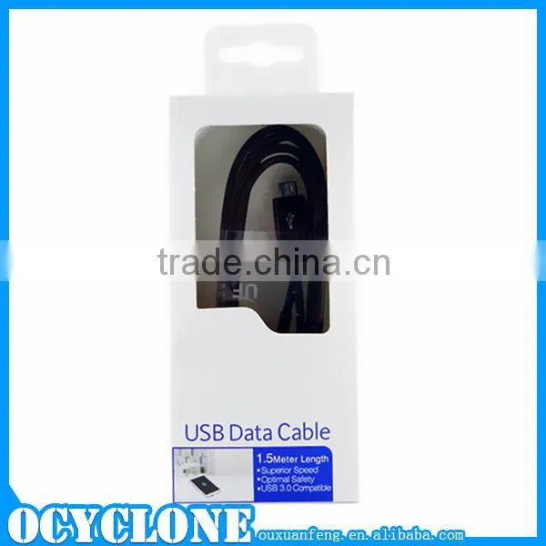 Promotional 1.5m Micro-usb data cable for Samsung Galaxy S3
