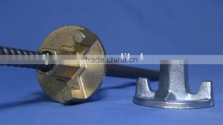 Formwork tie rod wing nut