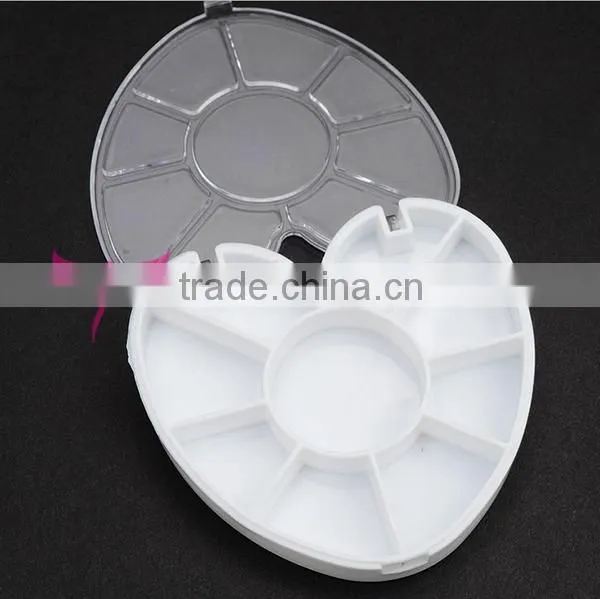 Easam 2015 heart-shaped Nail Art Empty Container,plastic nail containers