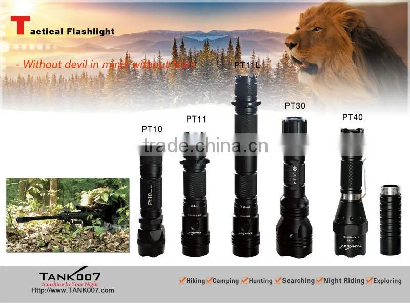 military quality torchlight Max 500LM and 280m distance 5 modes torchlight