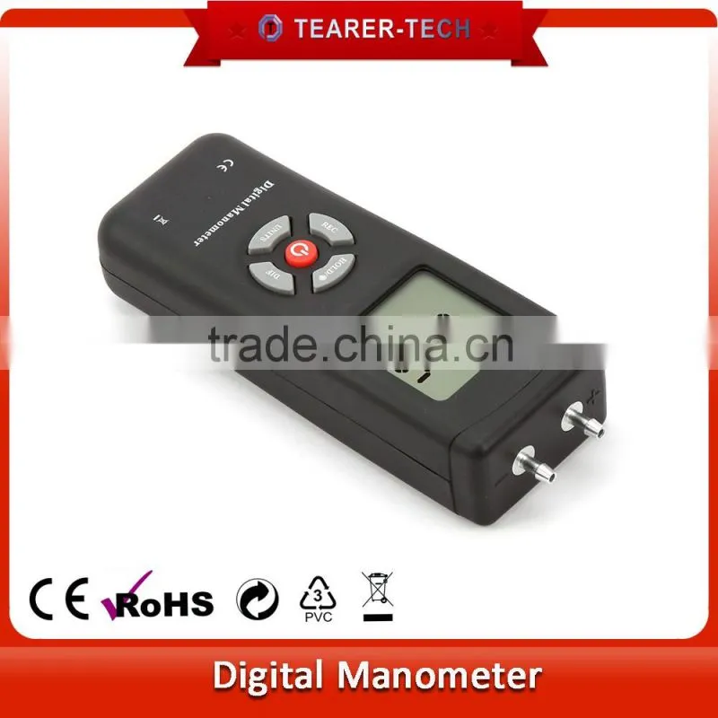 digital dual-port Pressure gas Manometer 10Psi/68.94kPa/ 276.7inH2o from China supplier TL-102