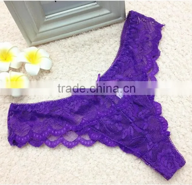 hot sexy women lace transparent g-string