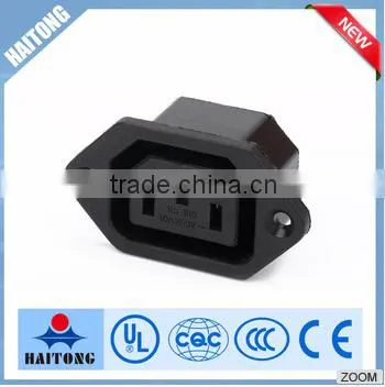 high quality inlet pin 110v connector snap AC socket made in china