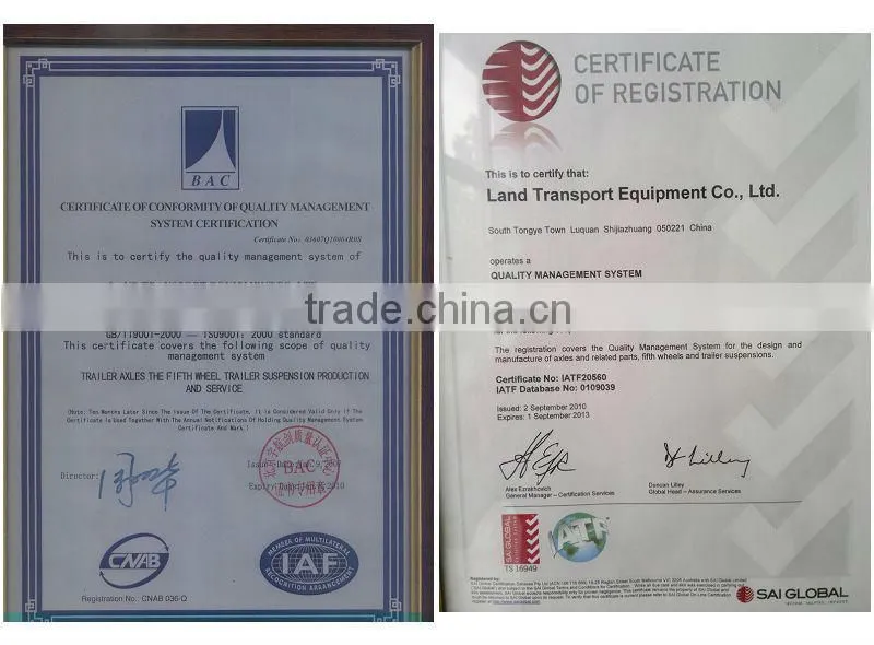 Axle Parts for semi trailer/trailer/truck
