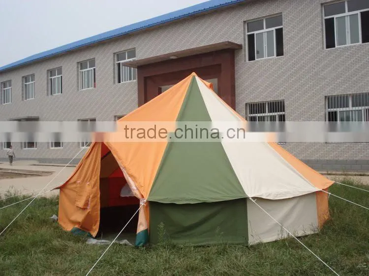 steel Pole Material and Canvas Fabric family tent