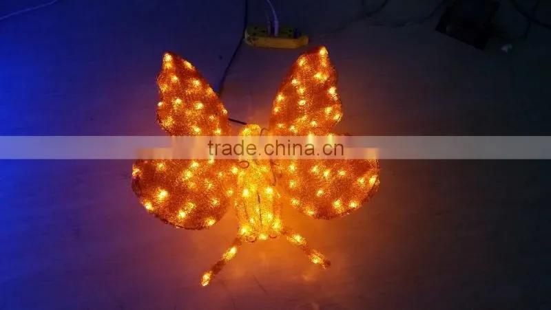 Home Decor Led Light Holiday Decorative Motif 3D Led Butterfly Lights