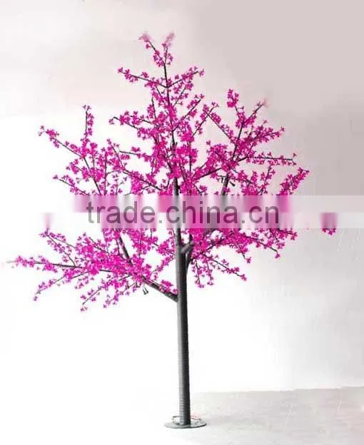 Outdoor light up flower decoration led cherry blossom solar tree light