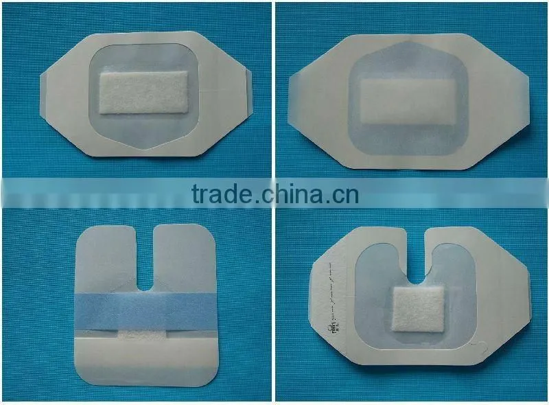 Medical disposable transparent wound dressing with frame