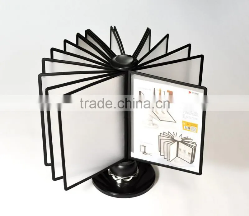 A4 Half Moon Handling Display Reference Rack 20 Pockets Display Reference Rack