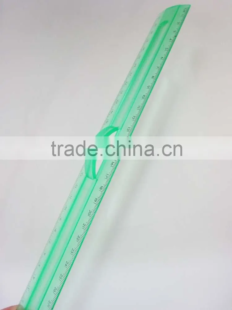 3pcs wider 20cm plastic handled ruler set with Header card