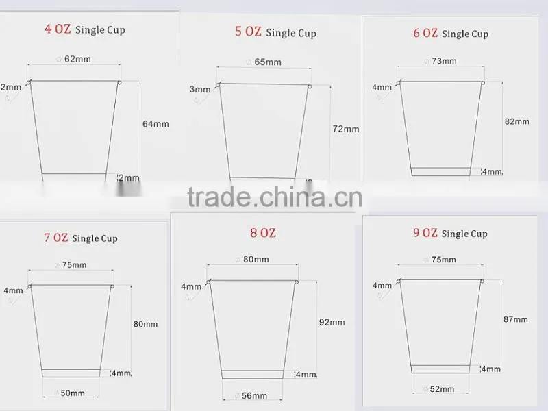Paper coffee cups with handle /handle single paper cup