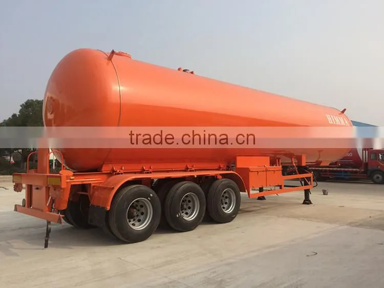 Quality 100% guaranteed customized for export 58.5m3 tri-axle lpg bulk tank trailer