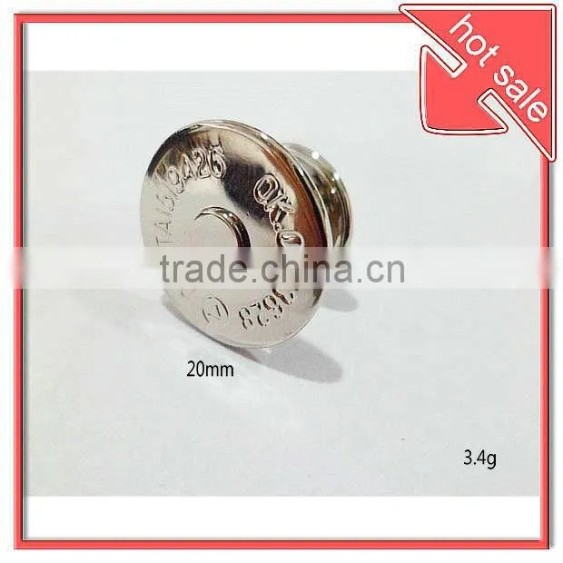 20mm handbag /bag strong Magnetic Button(hight quality), magnet button supplier