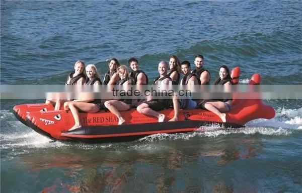 inflatable banana boat, inflatable banana red boat, towing boat for sale
