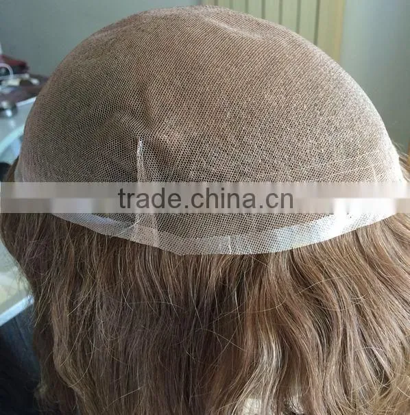 Custom Made Virgin Hair Men's Toupee