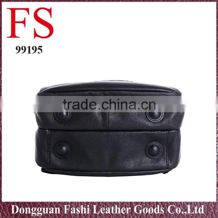 100% genuine leather outdoor hiking backpack