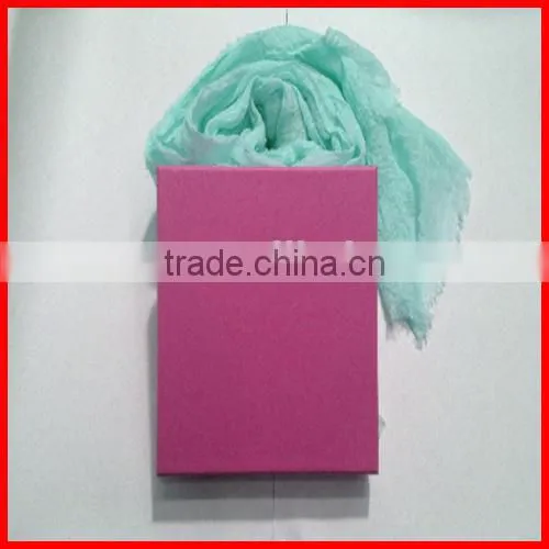 Top Grade Elegant Custom Printed Silk Scarf Gift Packaging Box