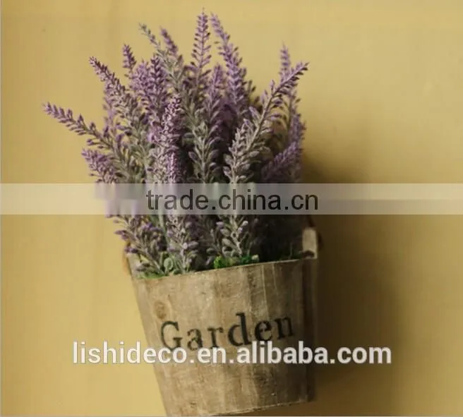 Wholesale Wooden Cask Hanging Plant Bonsai Decorative Bonsai Plant Sale