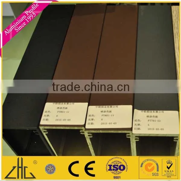 6061 anodized and wood grain Aluminum profile