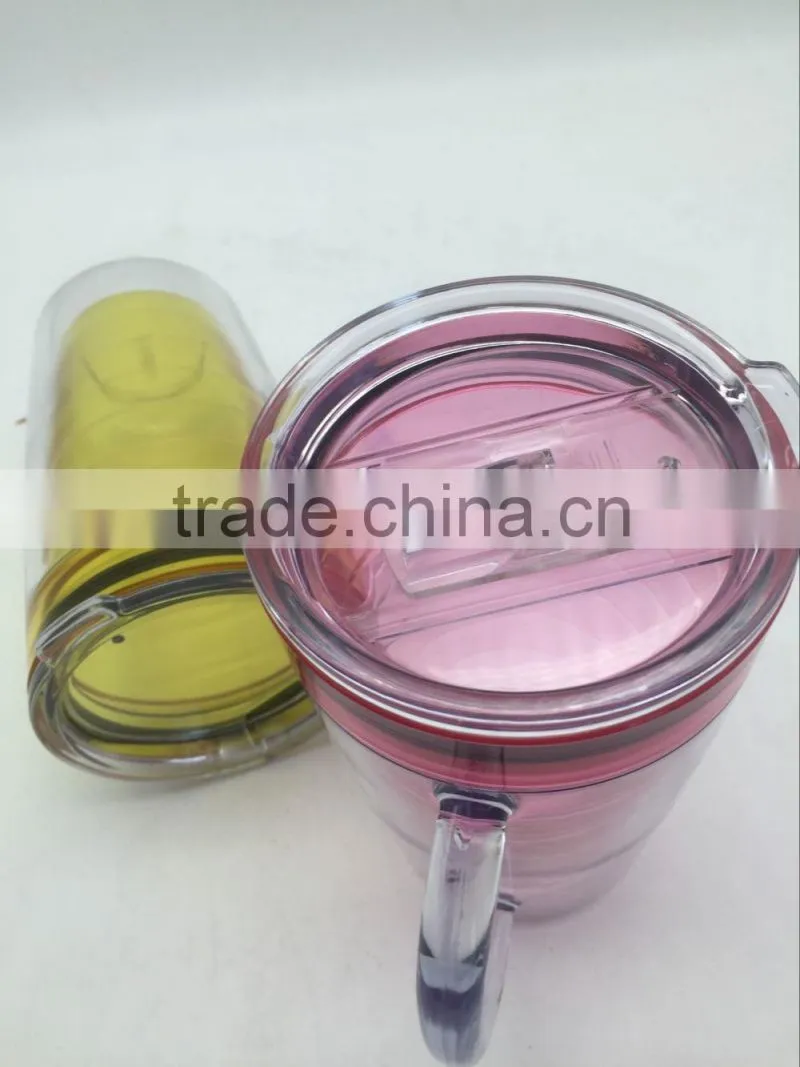 USA best seller green 500ml BPA free double wall with 20oz tumbler lid