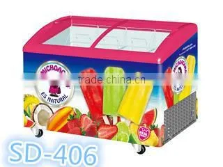 Supermarket ice cream display freezer for sale