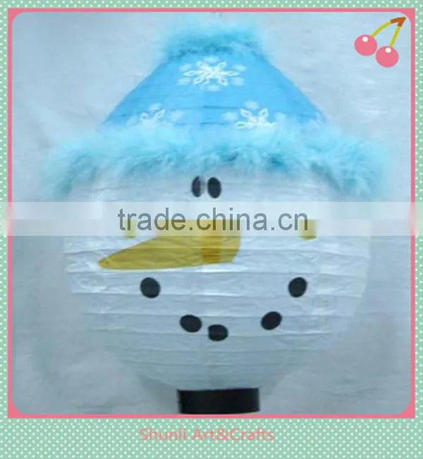 Christmas decoration snowing paper lamp lantern