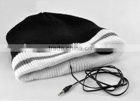 customized winter Beanie/Music Hat earbud for sale promotion