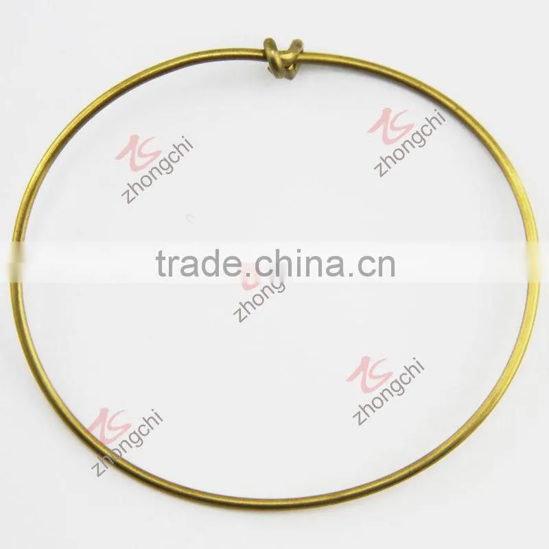 Alloy metal adjustable custom logo charms bracelet