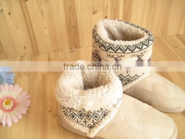 suede snow boots fabric