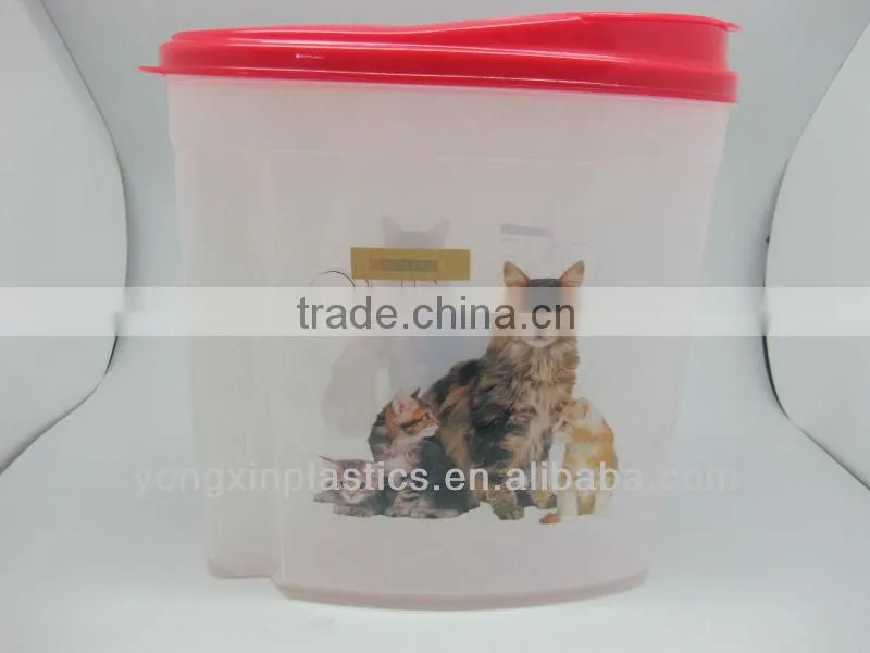 4.5L plastic food storage for cat