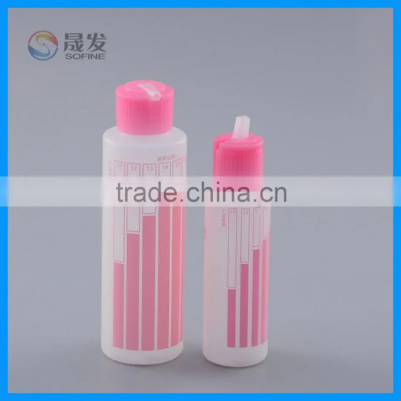 Cosmetic drawing scale dilution lotion bottle