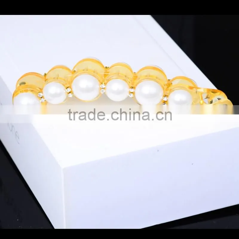 Section hair clip with rubber band Salon hair clip-f40