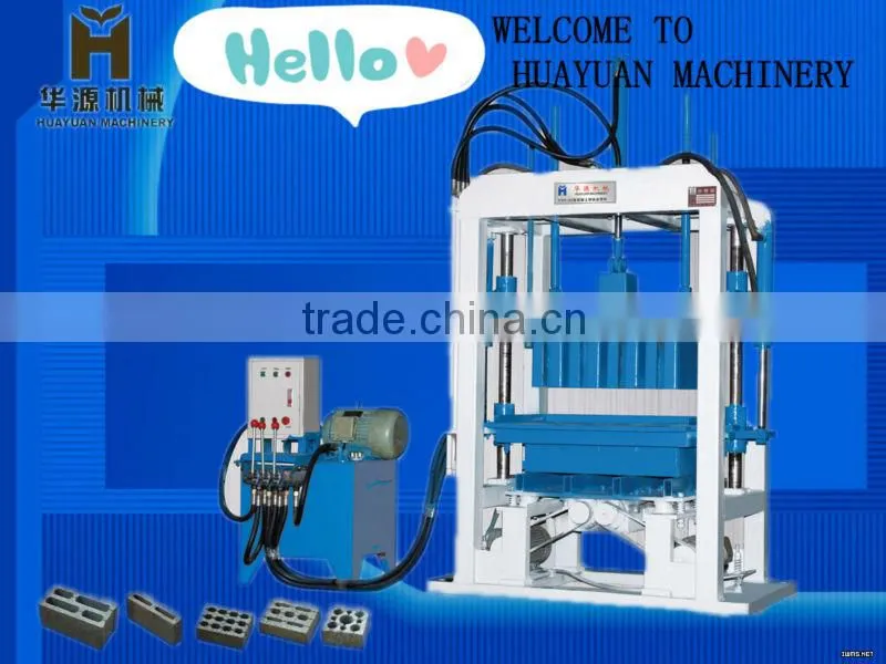 semi-automatic concrete block pressing machinery -QT4-40