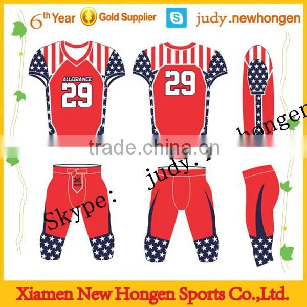 sublimated team set american football shirt, american football shirt made in china