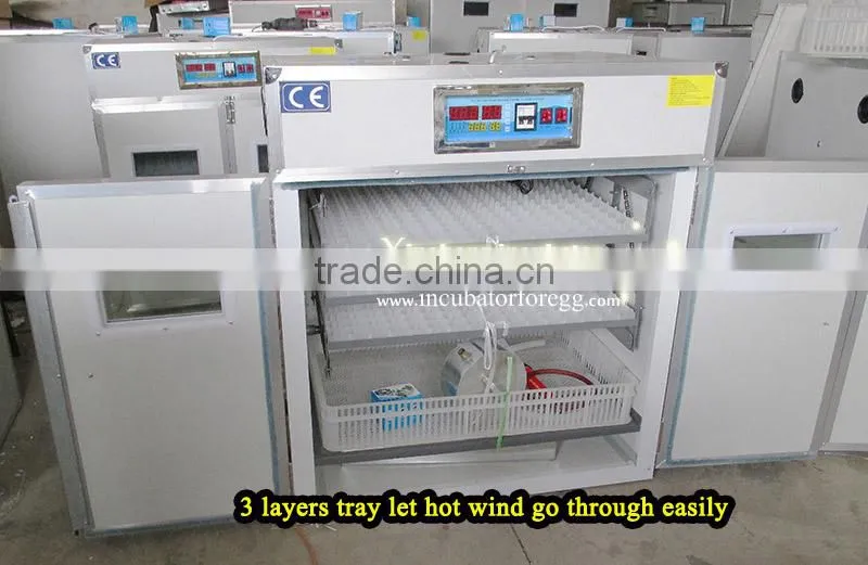 top selling 500 chicken hatching incubator fan CE approved