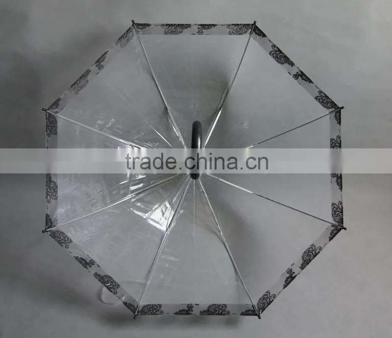 High Quality Printed Dome Clear kids Umbrella