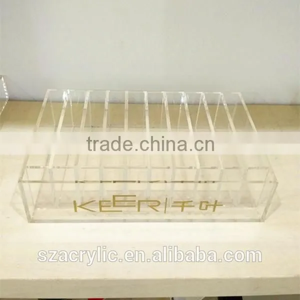 Acrylic box with dividers any custom design