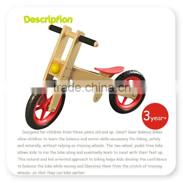 high five green forest wooden children balance bike