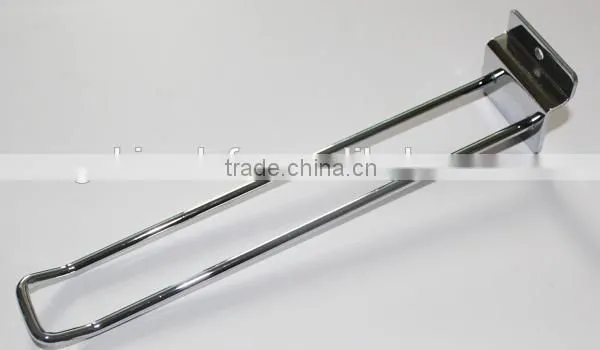 High quality double prong hook,slatwall euro hook,slatwall hook
