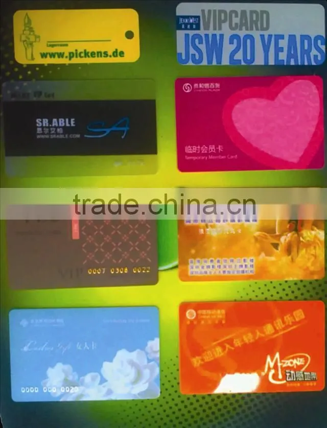 0.05mm and 0.055mm Magnetic card surface PVC clear rigid plastic sheets
