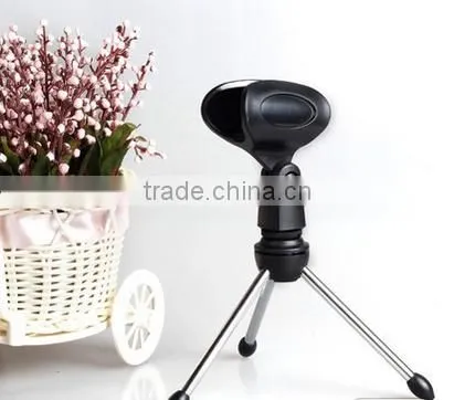 Microphone stand, lampstand triangular support for computor microphone