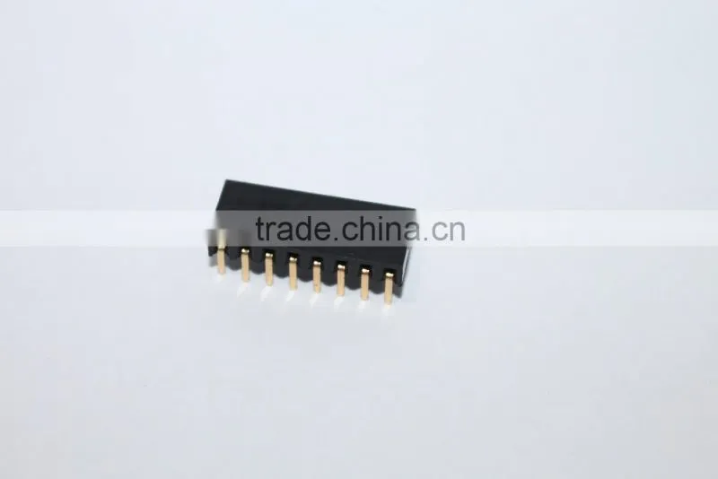 2.54mm double row bottom entry Female header 8 pin