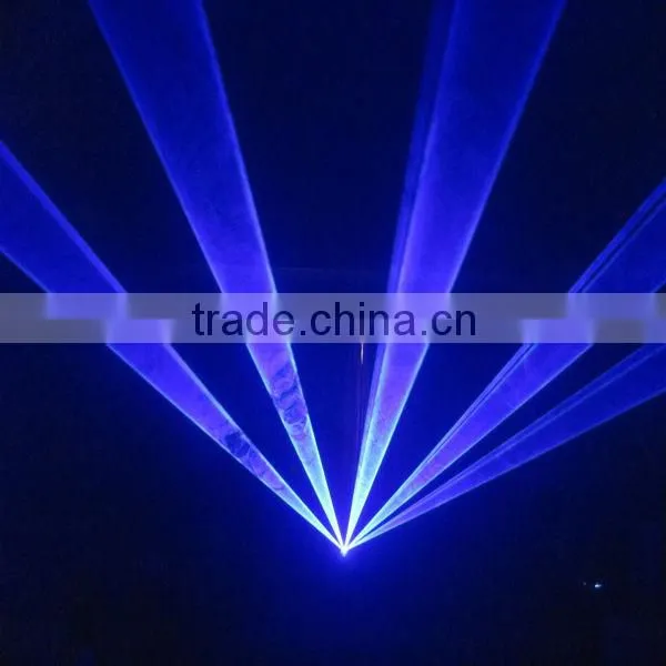 Single blue DPSS animation laser light