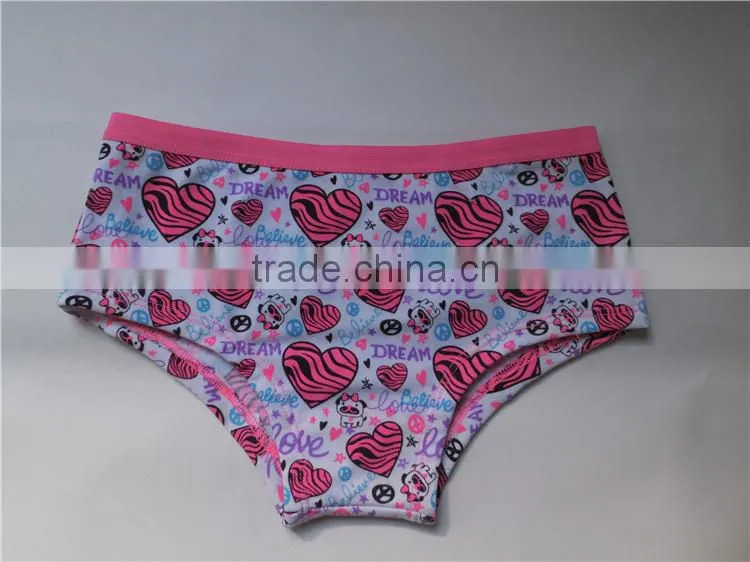 Best quality new design child cotton panty sexy children underwear
