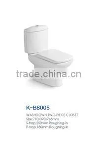 bathroom ceramic p trap s trap washdown two piece toilet prices