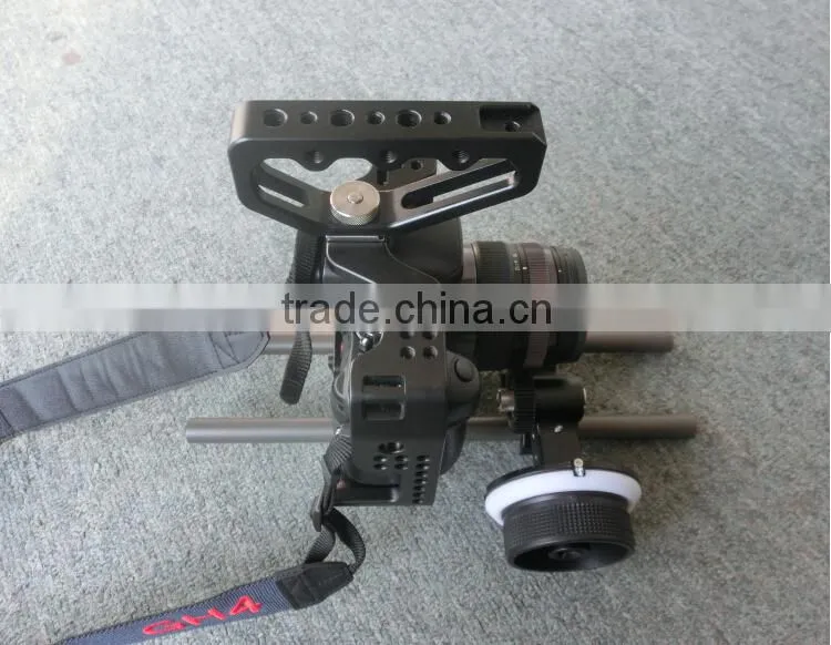 Pansonic GH4 dslr rig shoulder mount kit with detachable handle body case and 15mm system case