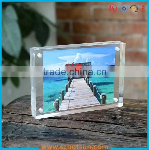 2016 acrylic wholesale photo frame high quality acrylic magnetic photo frame