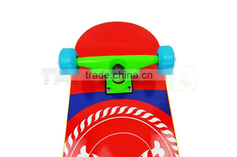 High quality 31x8 inches 7 ply 100% canadian maple short Skateboards maple wood skateboards