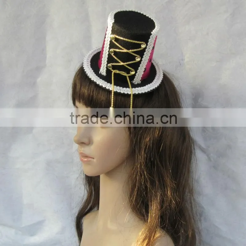 MYLOVE heart sinamay fascinator hat with clips MLGM017