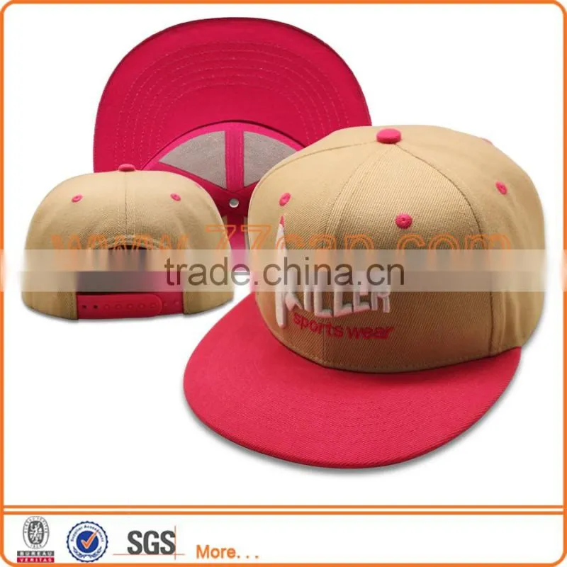 Alibaba China CYX Headwear Hip Hop Cap Custom No Logo Snapback Cap